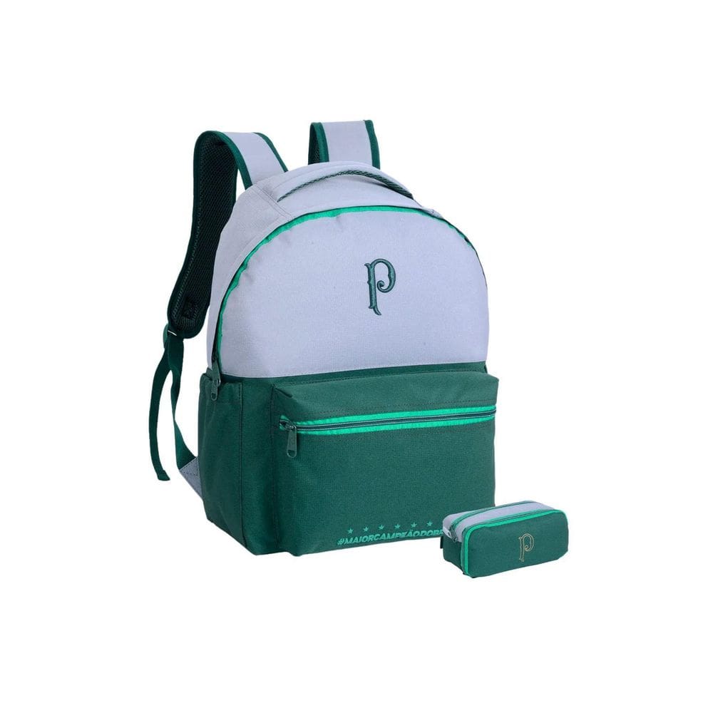 Kit Escolar Mochila Costas + Estojo Duplo Juvenil
