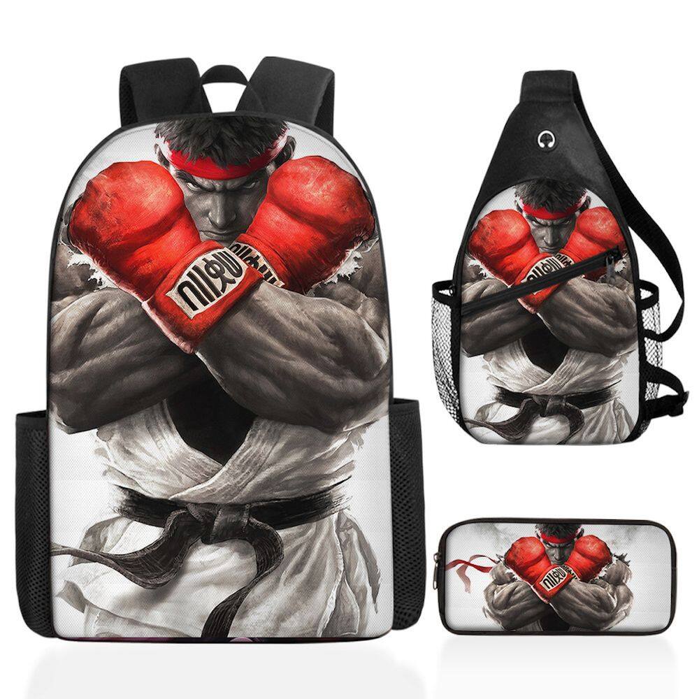 Conjunto de mochilas Akumas School, 3 peças com bolsa de ombro e estojo para lápis