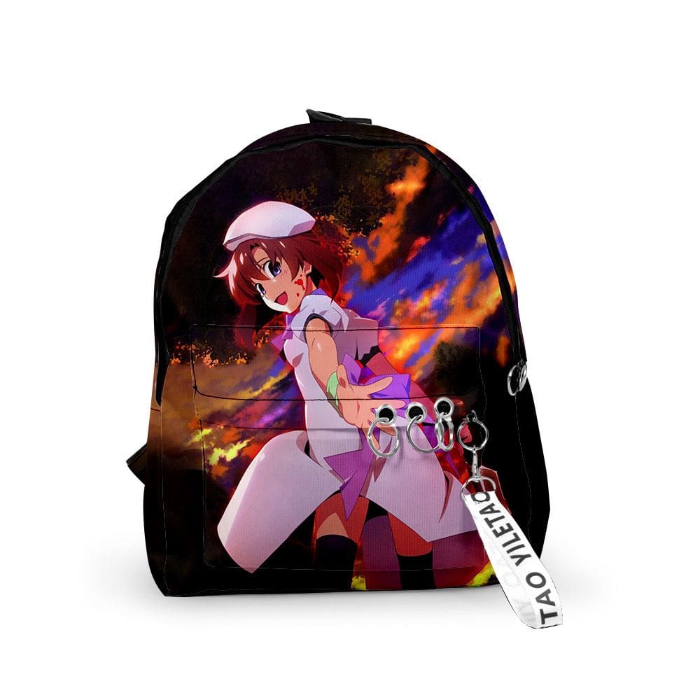 Mochila escolar de anime Higurashi When They Cry 25x10x35cm