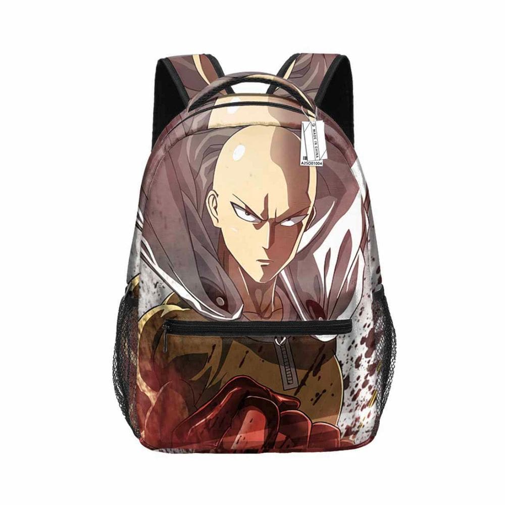 Mochila escolar Ones Punchs Mans Saitamas Cartoon Kids