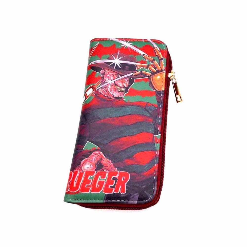 Carteira Nightmares on Elm Street Freddy Krueger Anime PU 20x10cm