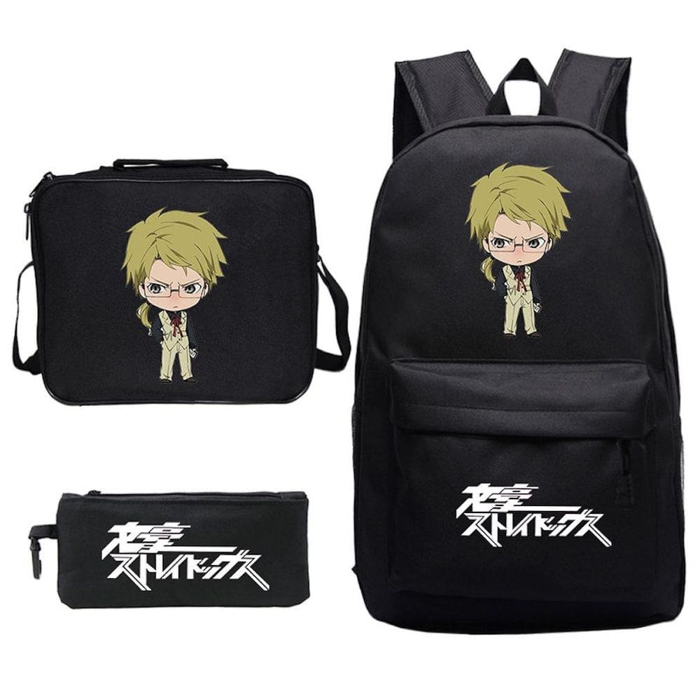 Conjunto de mochilas Bungos Strays Dogs Satchel Anime Printed Kids