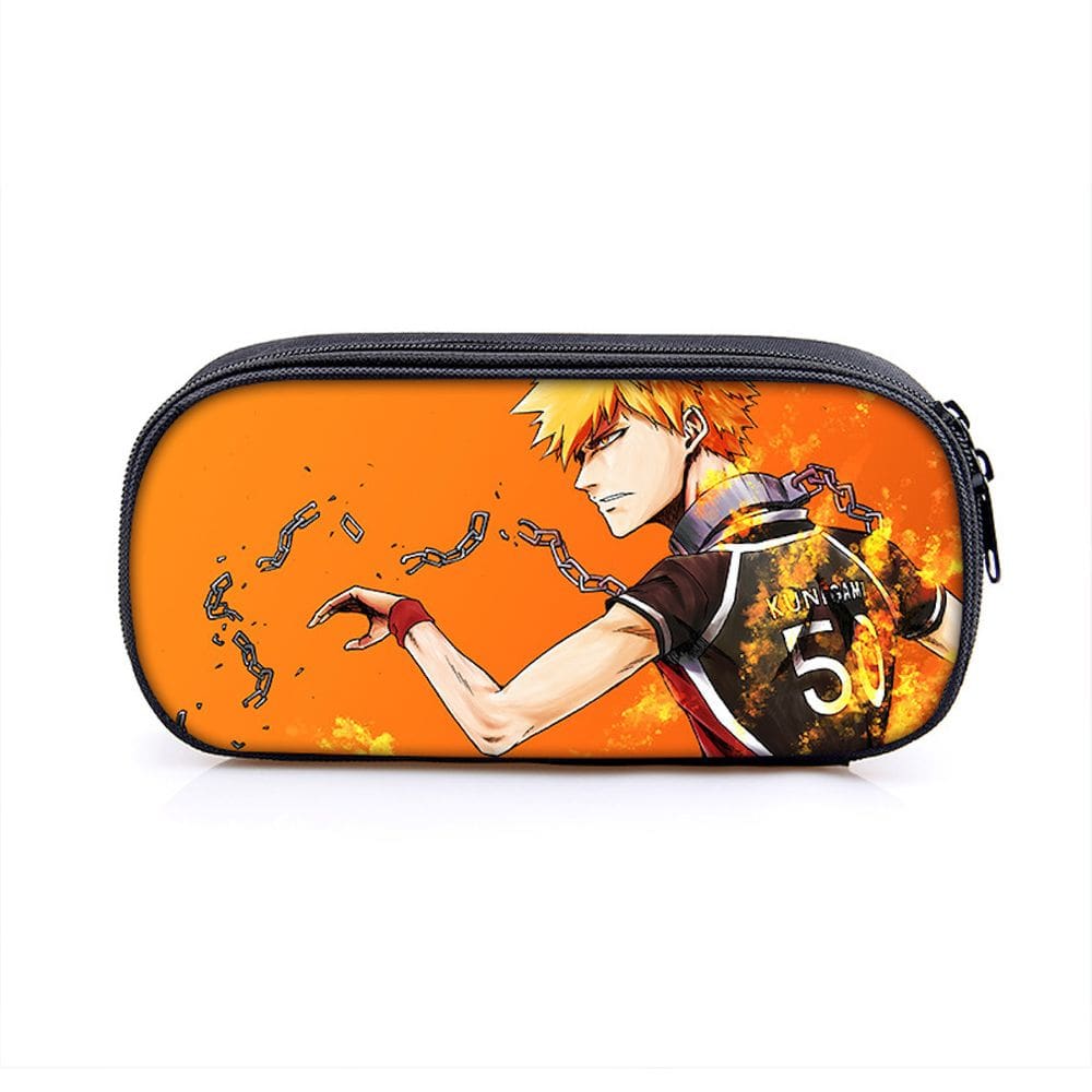 Estojo para lápis Blues Locks Cartoon Anime de grande capacidade