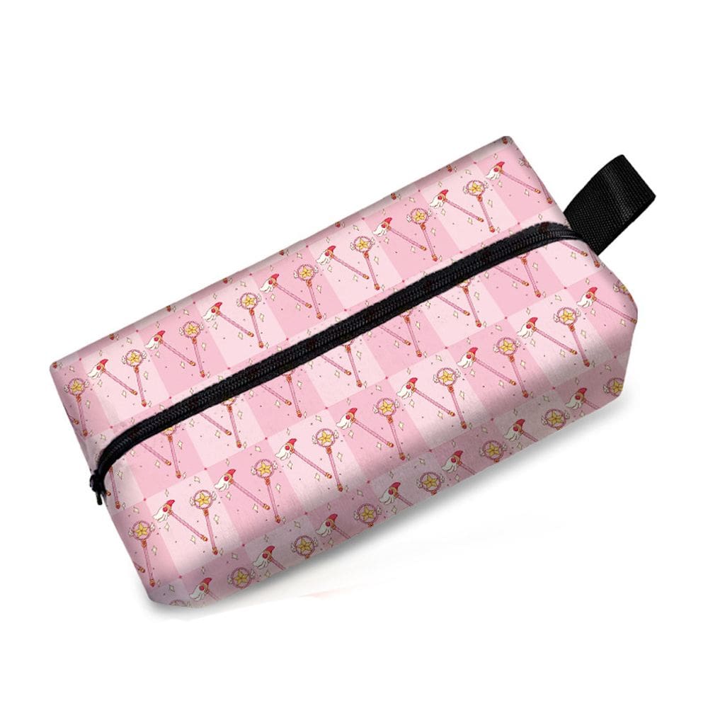 Estojo para lápis Cards Captors Sakura Anime Poliéster 19x9x6cm