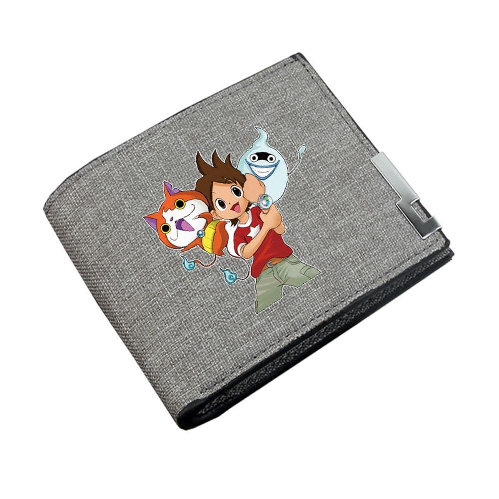 Wallet Yo-kai Watch Anime Characters Slim Bifold Canvas