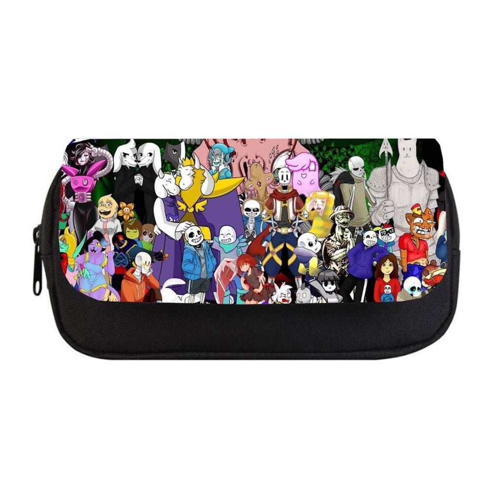 Estojo para lápis Undertale Pencil Bag Cartoon Anime de grande capacidade