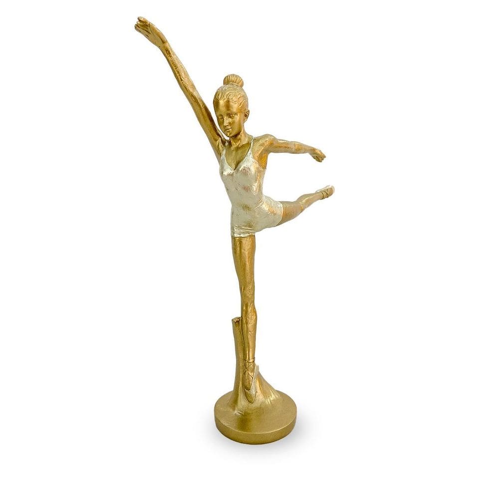 Estatueta Bailarina Ballet De Resina Decoração 28,5Cm