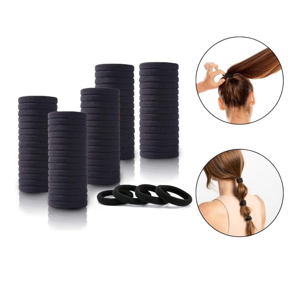 Kit 300 Elásticos Xuxinha Lacinho Laço Preto Cabelos