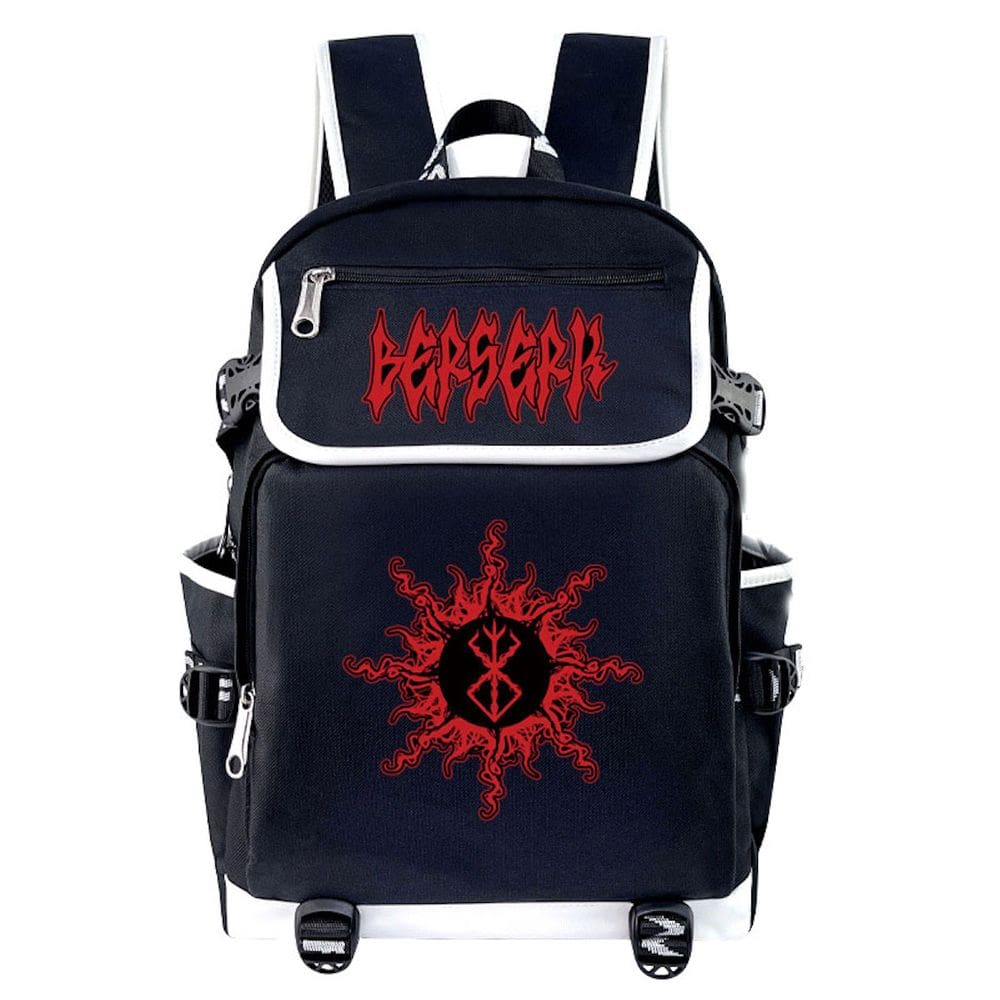 Mochila escolar Berserks Anime para estudante 37x16x45cm