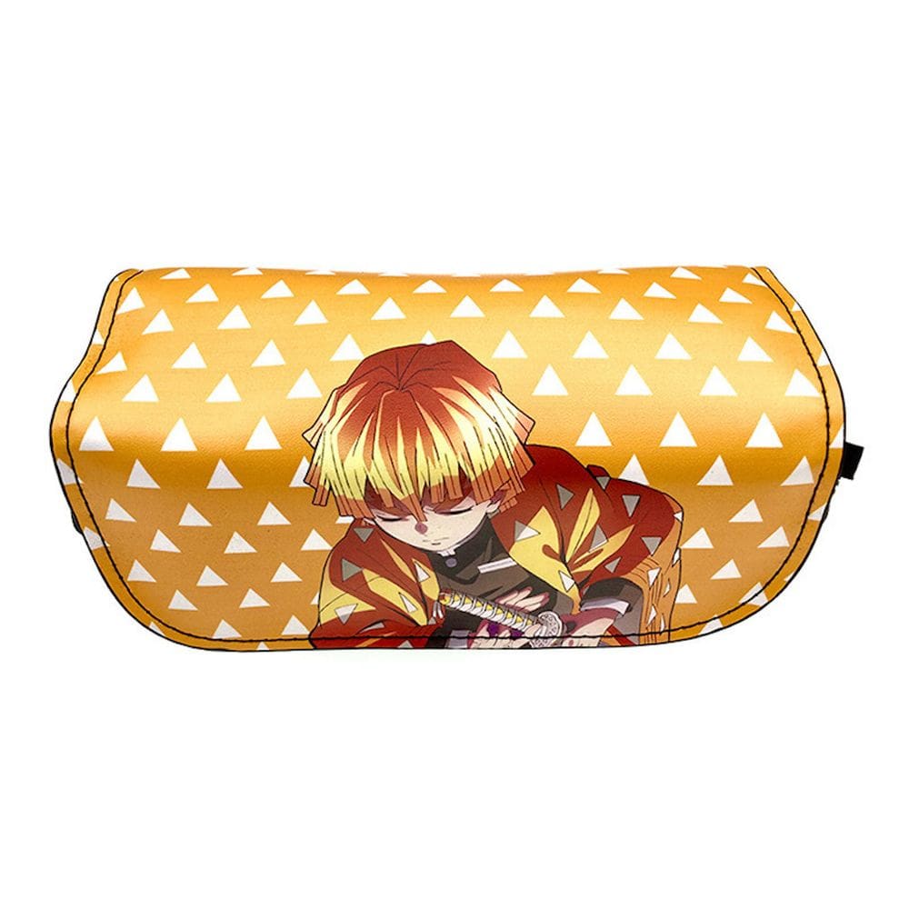 Bolsa de lápis Demons Slayers Agatsuma Zenitsu para crianças e adolescentes