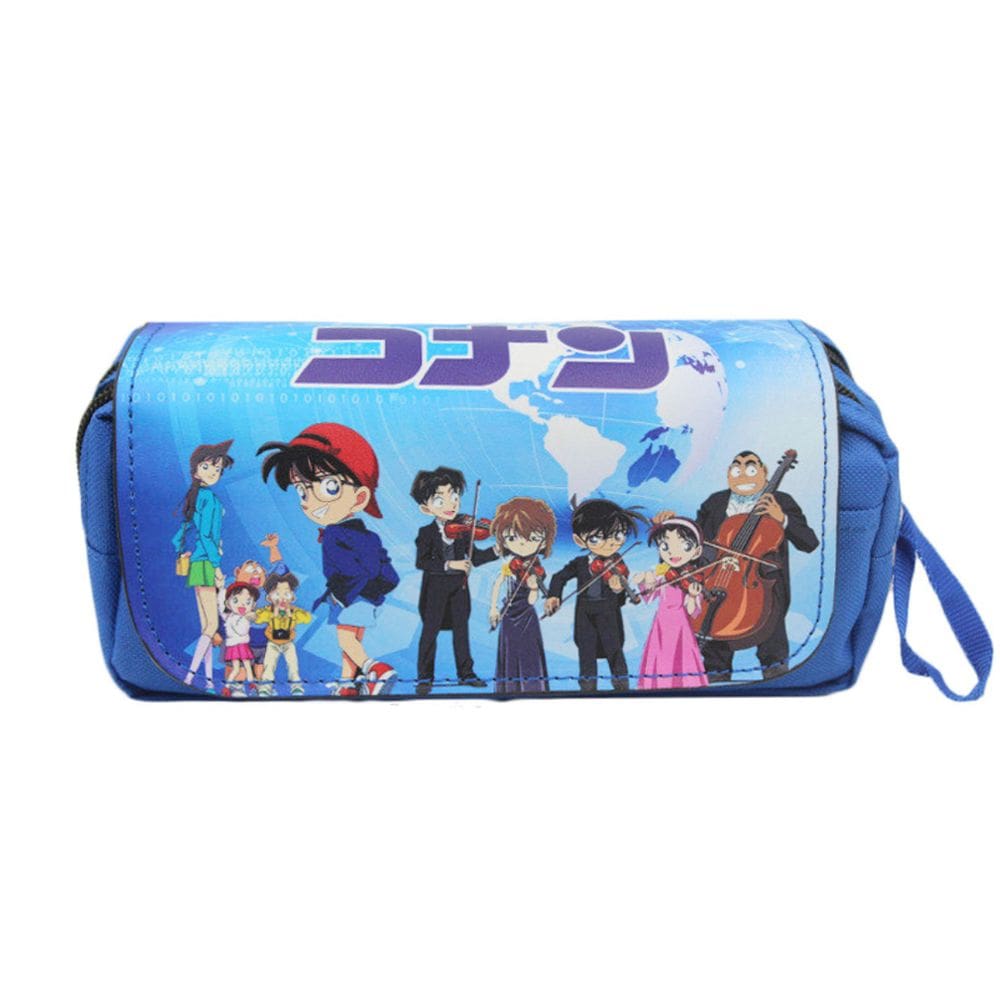 Estojo para lápis Detectives Conans Cartoon Anime 20x10x7,5cm