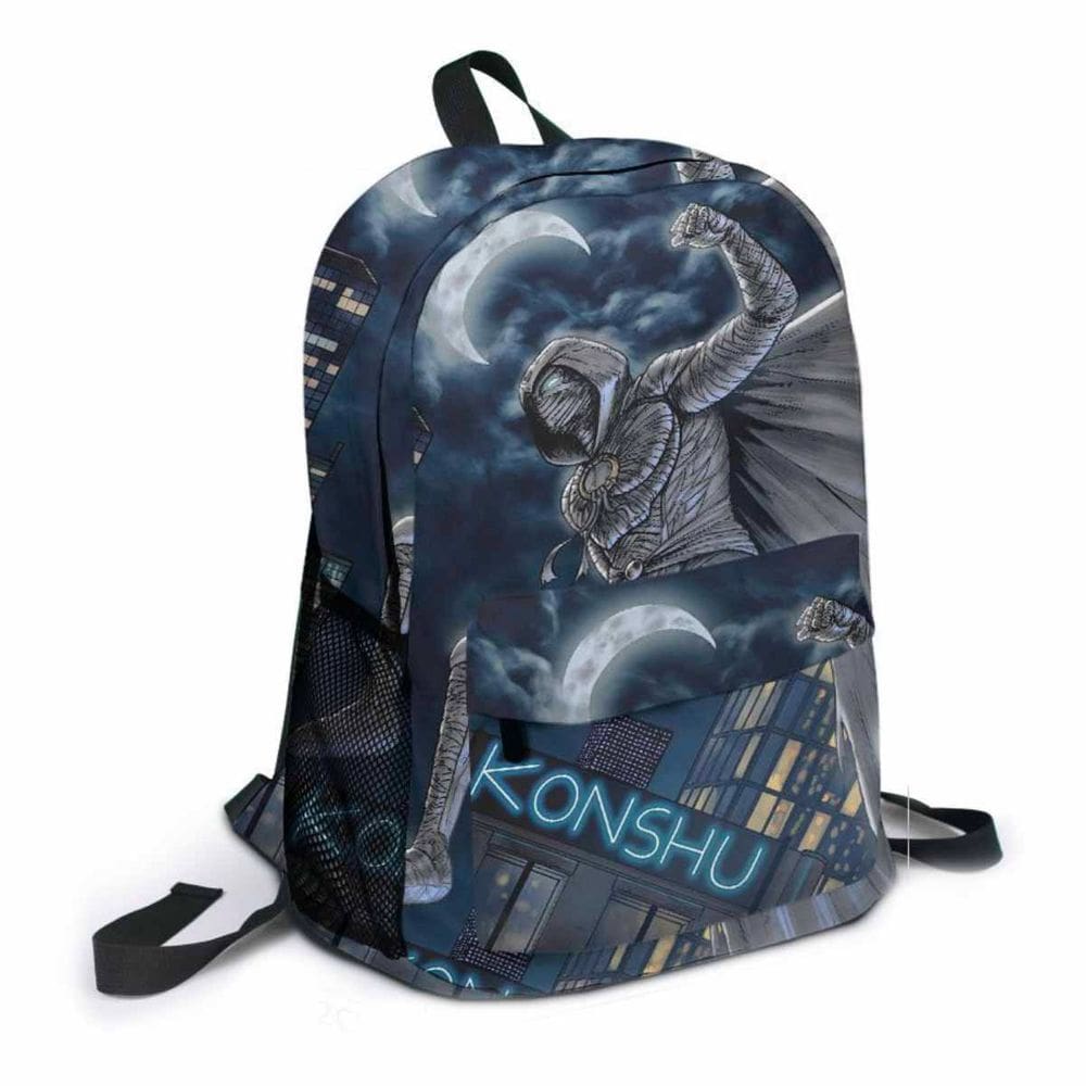 Mochila Moons Knights Cartoon Kids School Canvas 27x12x44cm