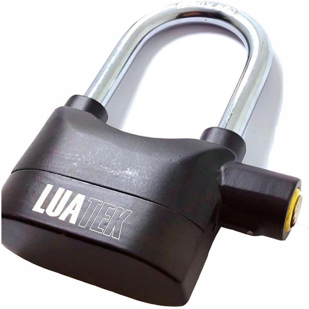 Super Cadeado Com Alarme Antifurto, À Prova Agua 3 Chaves