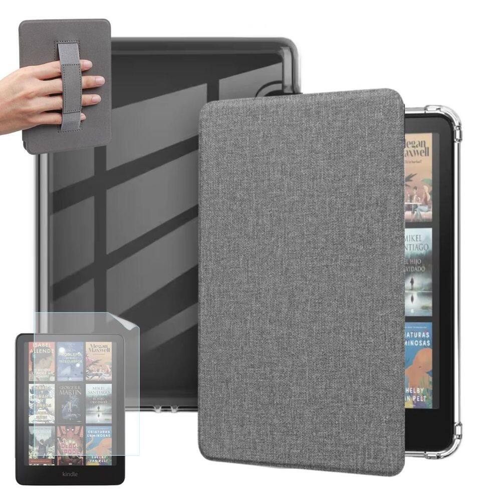 Case Tecido Alça Para Kindle Colorsoft 7 Polegadas+ Película