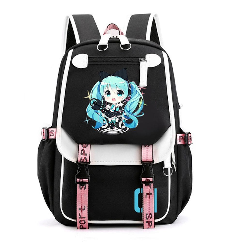 Mochila escolar Miku Girl Anime Schoolbag 29x16x46cm