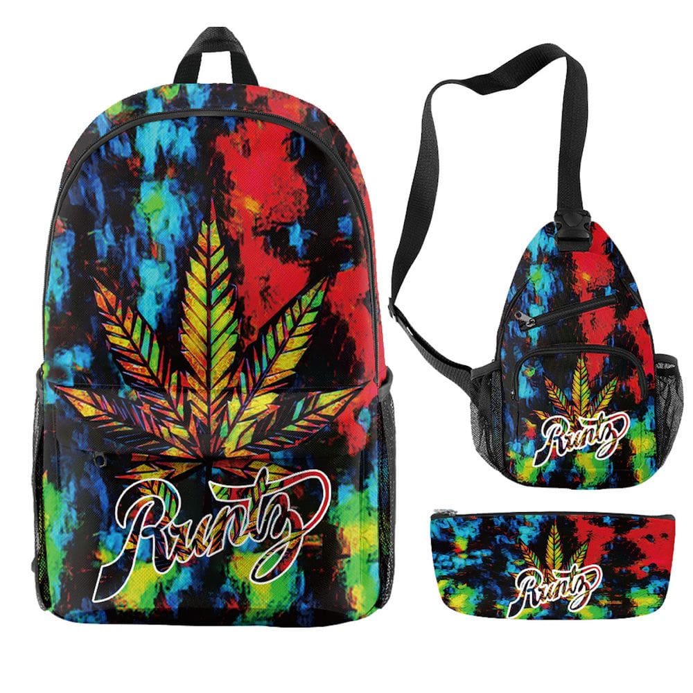 Conjunto de mochilas Runties Maple Leaf School, 3 unidades com bolsa de ombro