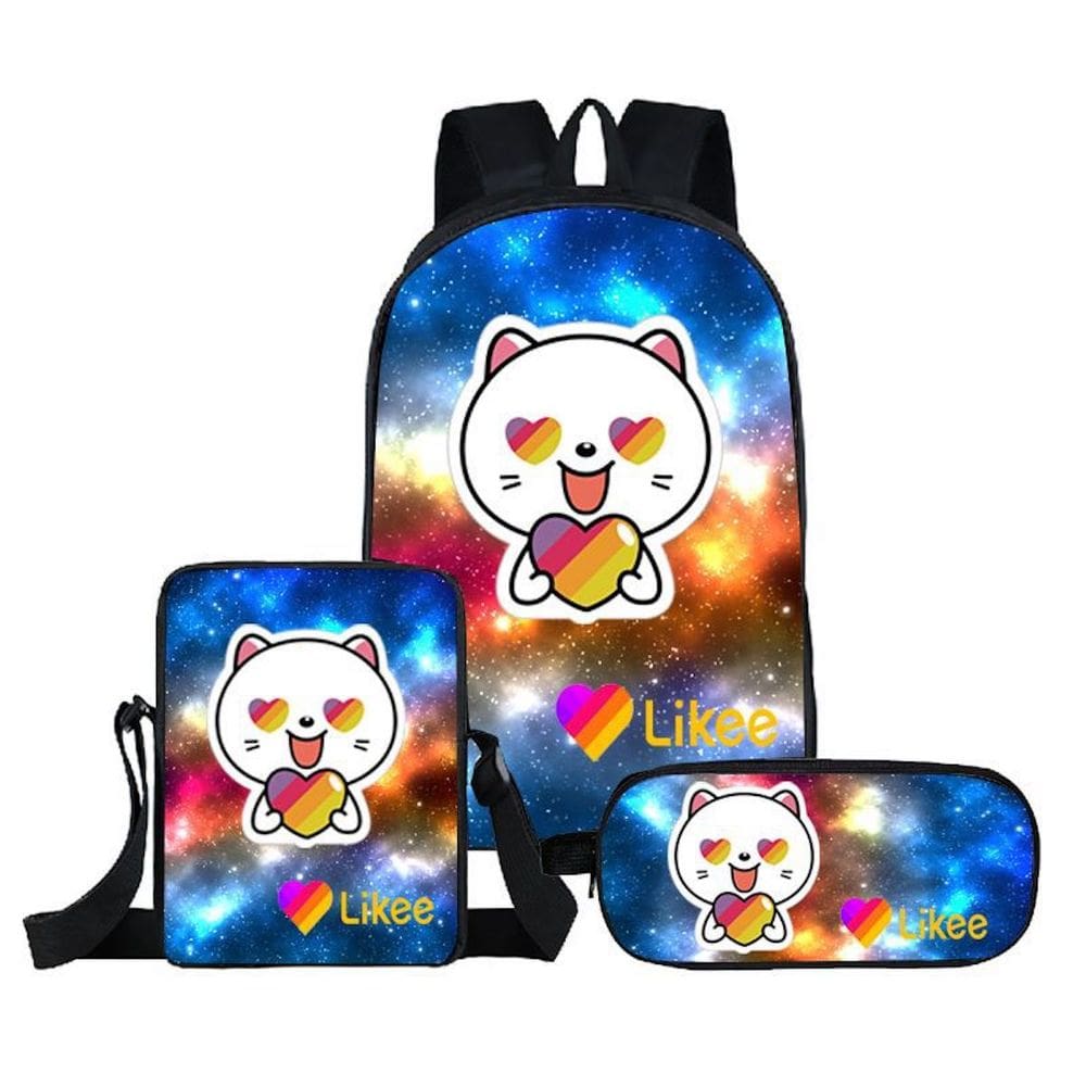 Conjunto de mochilas My Heros Academias Anime School, 3 unidades com S