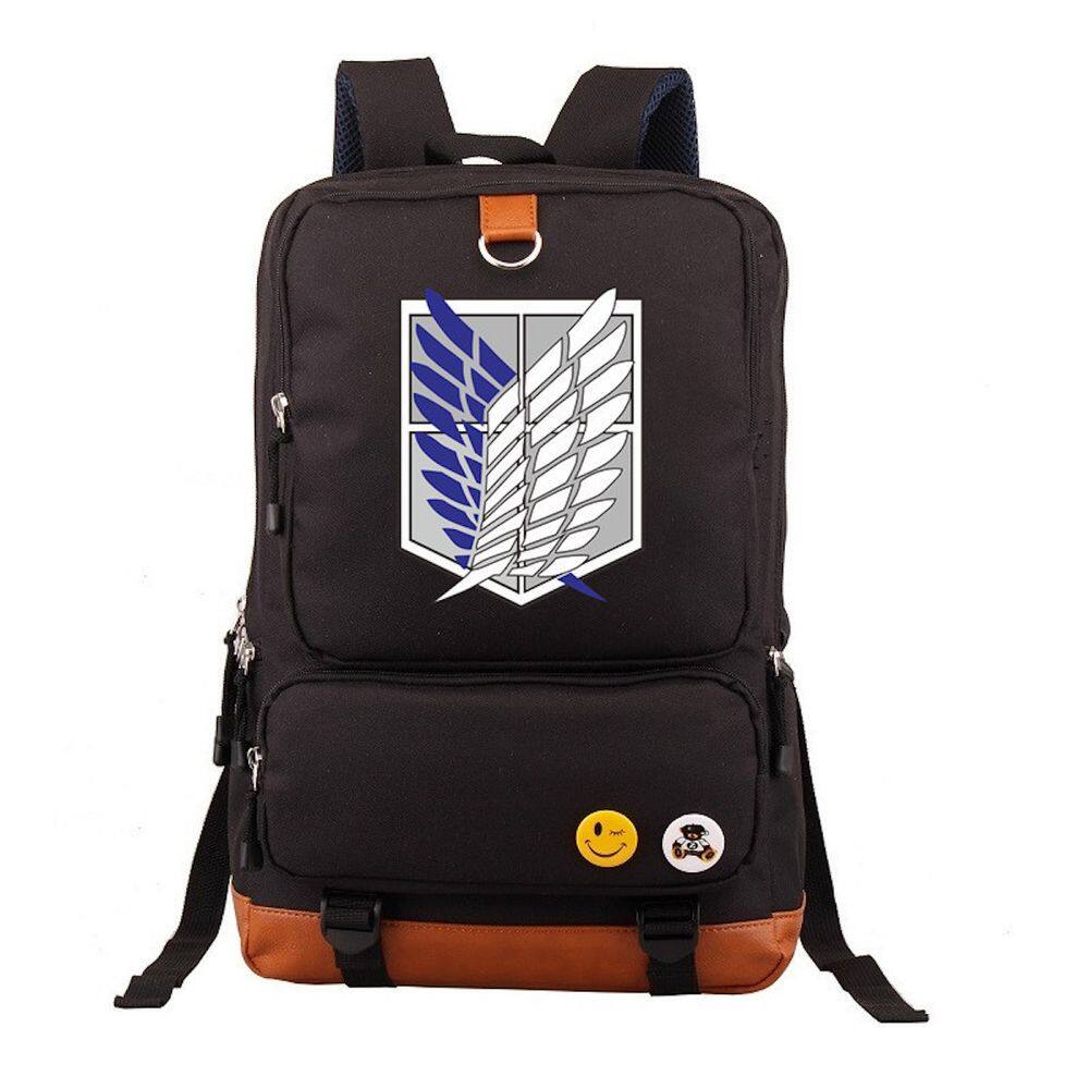 Mochila Anime School Attack Ons Titans para crianças