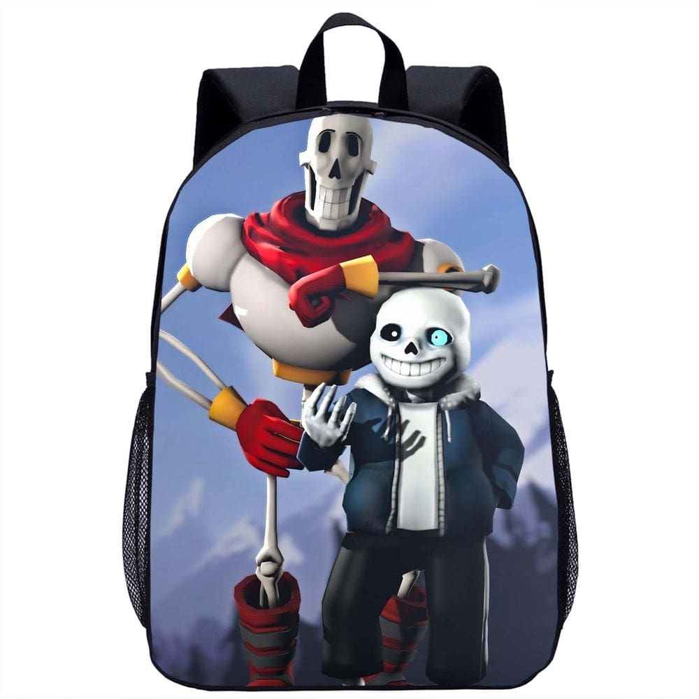 Mochila Undertales Anime School Poliéster 31x14x45cm
