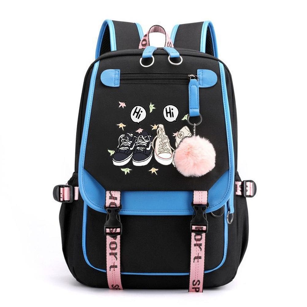 Mochila Heartstopperss Anime School Bag Nylon 29x16x46cm