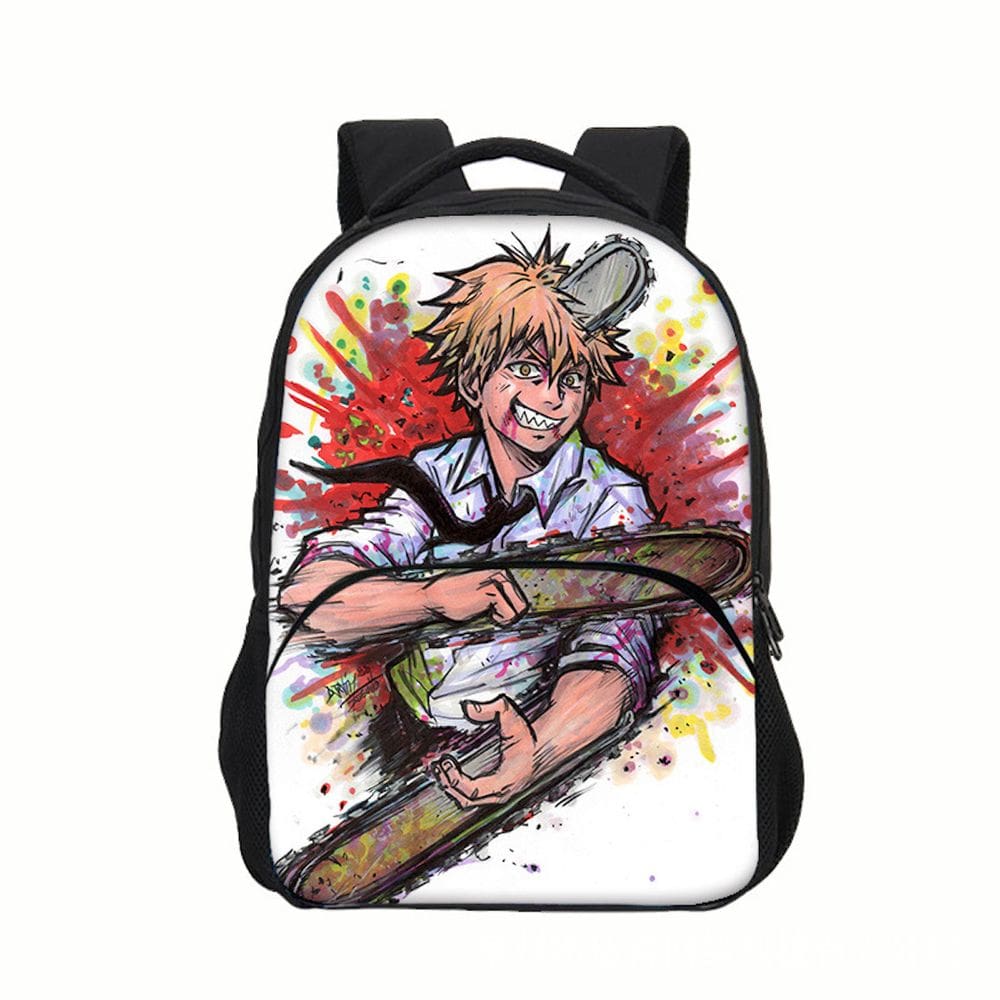 Mochila Mans Denjis Cartoon Kids School Nylon 30x16x40cm