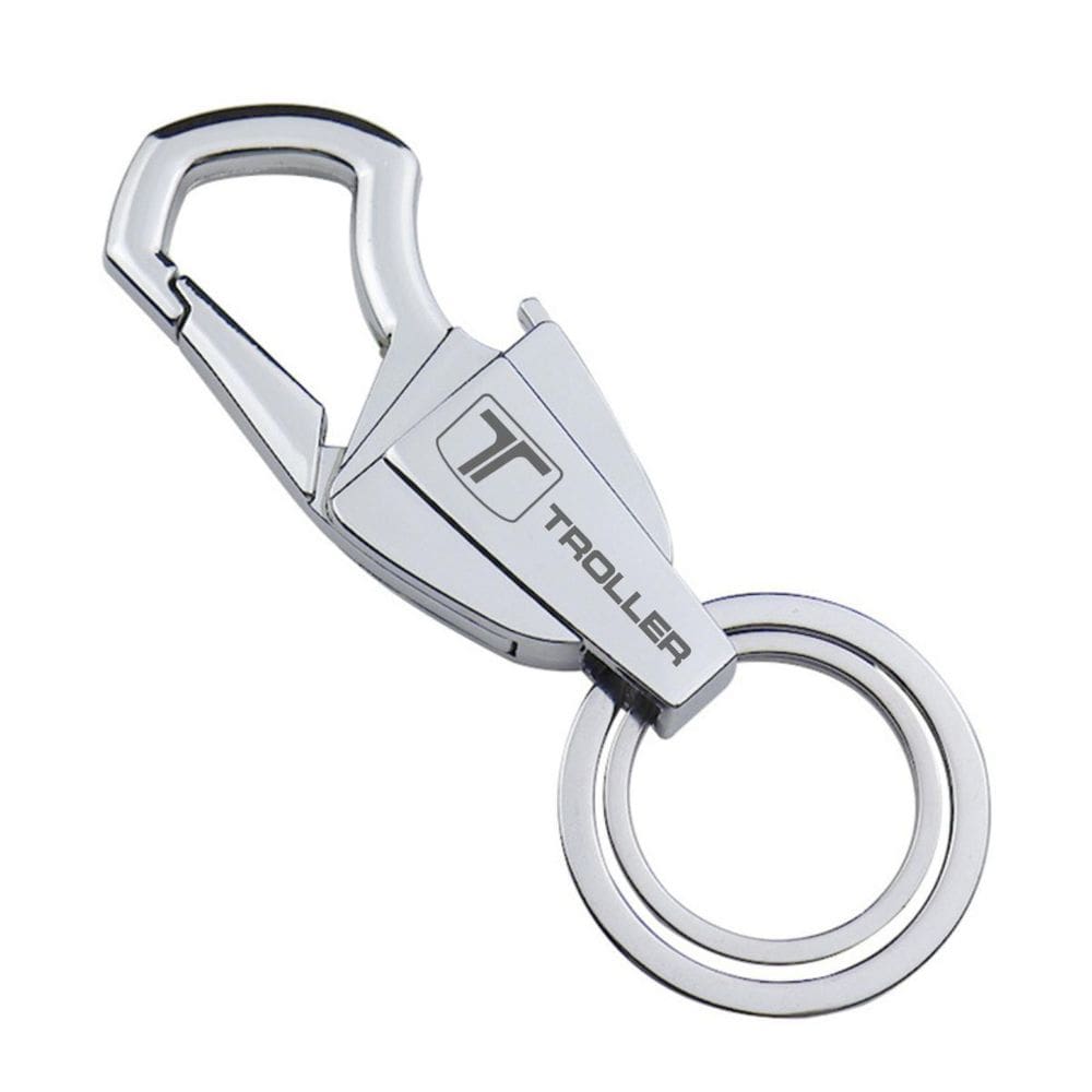 Chaveiro Para Troller Prata Cromado Metálico T4 Tx4 - J