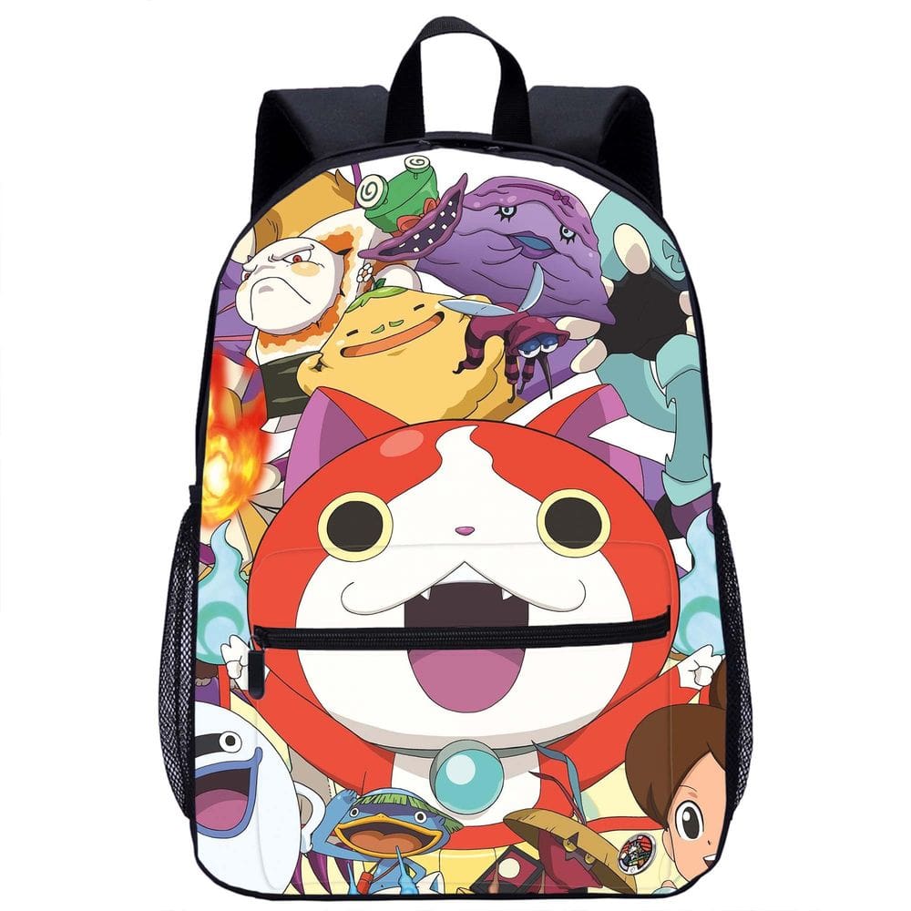 Mochila escolar Yo Kais assiste anime de Jibanyans para crianças