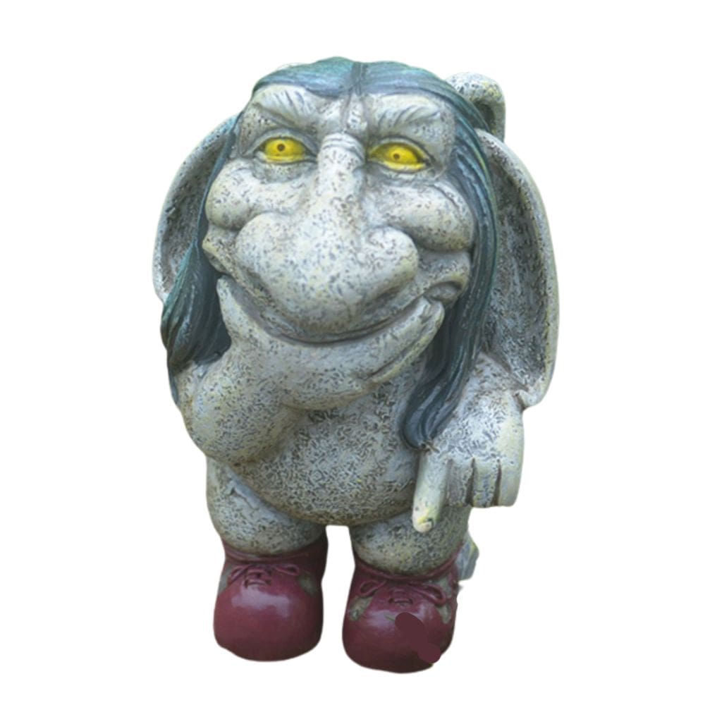 Estatueta de gnomos de gramado e estátua para mesa doméstica