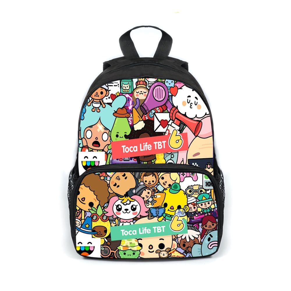 Mochila escolar Toca Bocas Anime Kids Children Poliéster