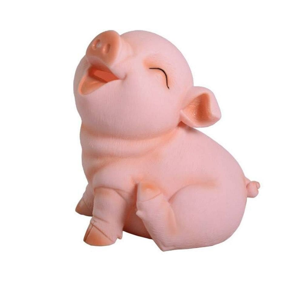Cofrinho sentado, fofo porco para crianças, caixa de moedas