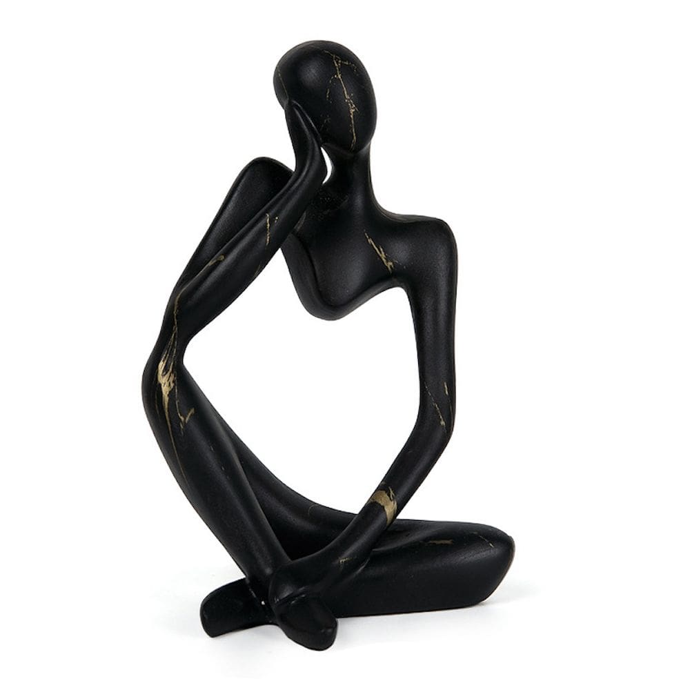 Estatueta, escultura, estátua, pensador abstrato, artesanato, 12 cm