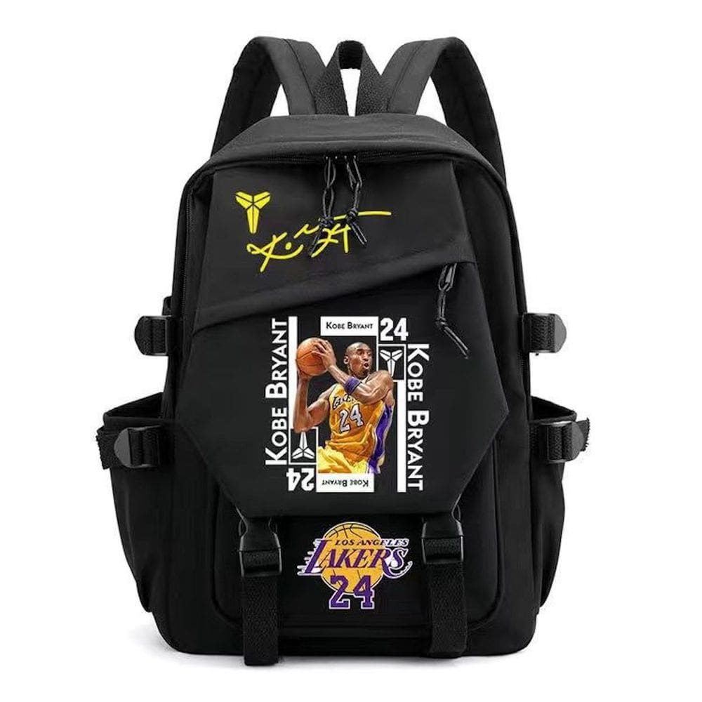 Mochila escolar Kobes Bryants Anime de nylon 29x13x44cm