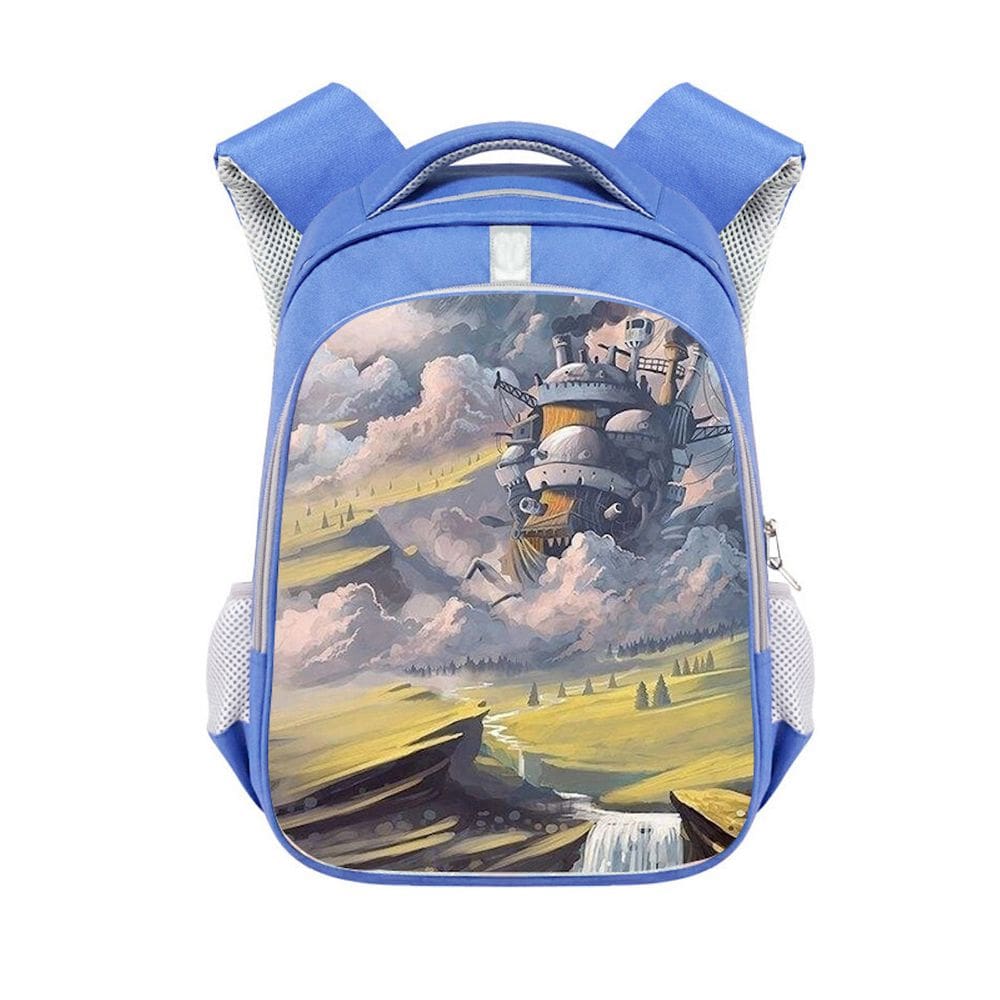 Mochila Howls Moving Castle Cartoon Kids School 26x13x36cm