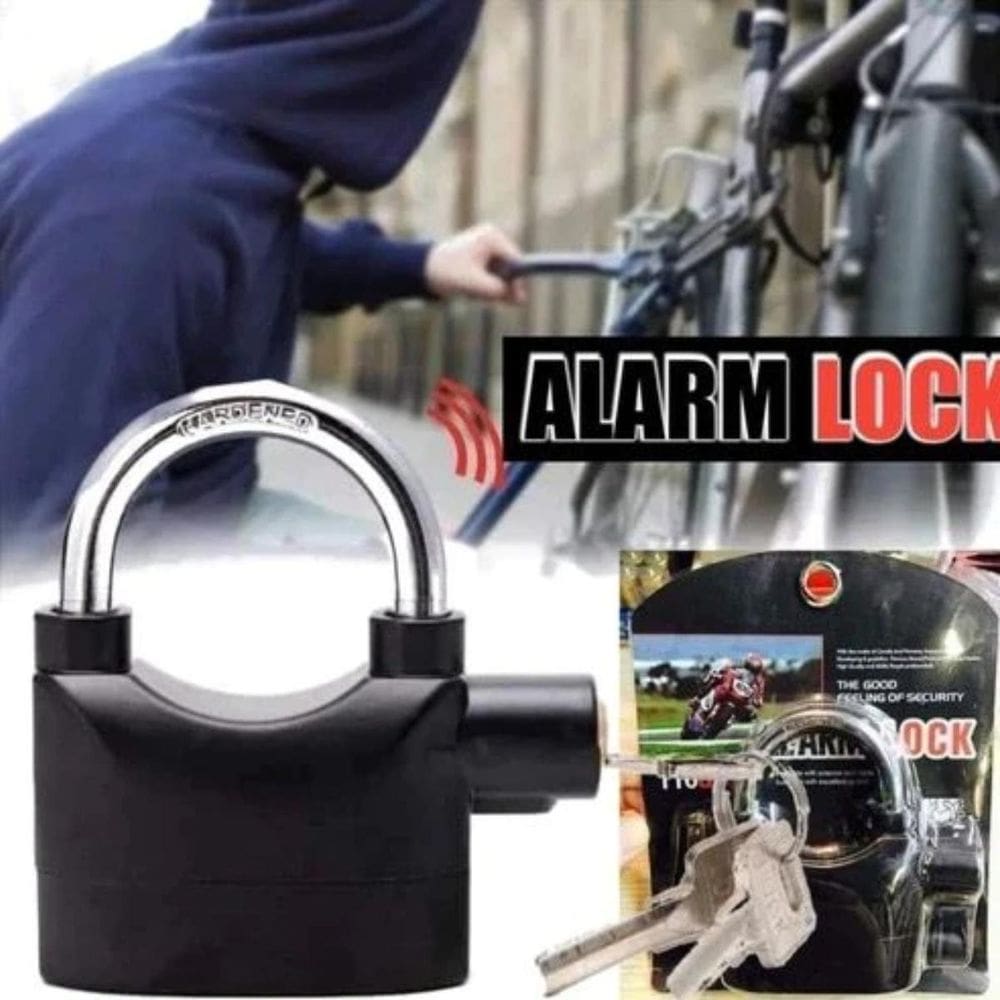 Cadeado De Aço Com Alarme Para Garantir Sua Segurança