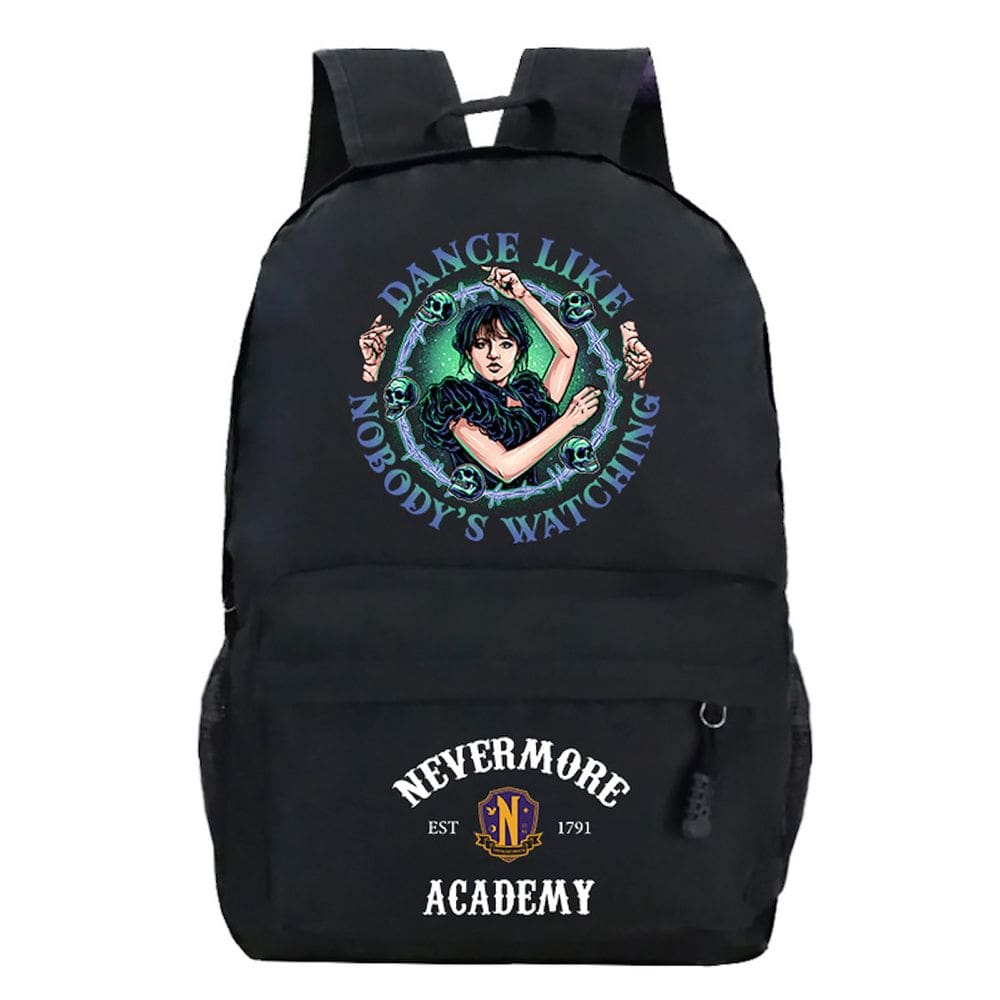 Mochila escolar às quartas-feiras para crianças B Anime Poliéster 30x12x42cm