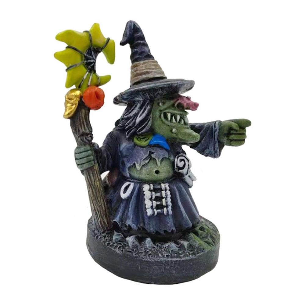 Estatueta, escultura, estátua, bruxa, anão, cavaleiro do caos, resina de 10 cm