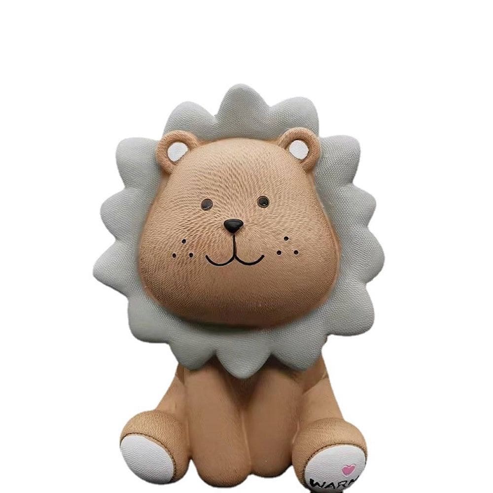 Frasco de economia de dinheiro de anime Piggy Bank Lion para crianças 360g