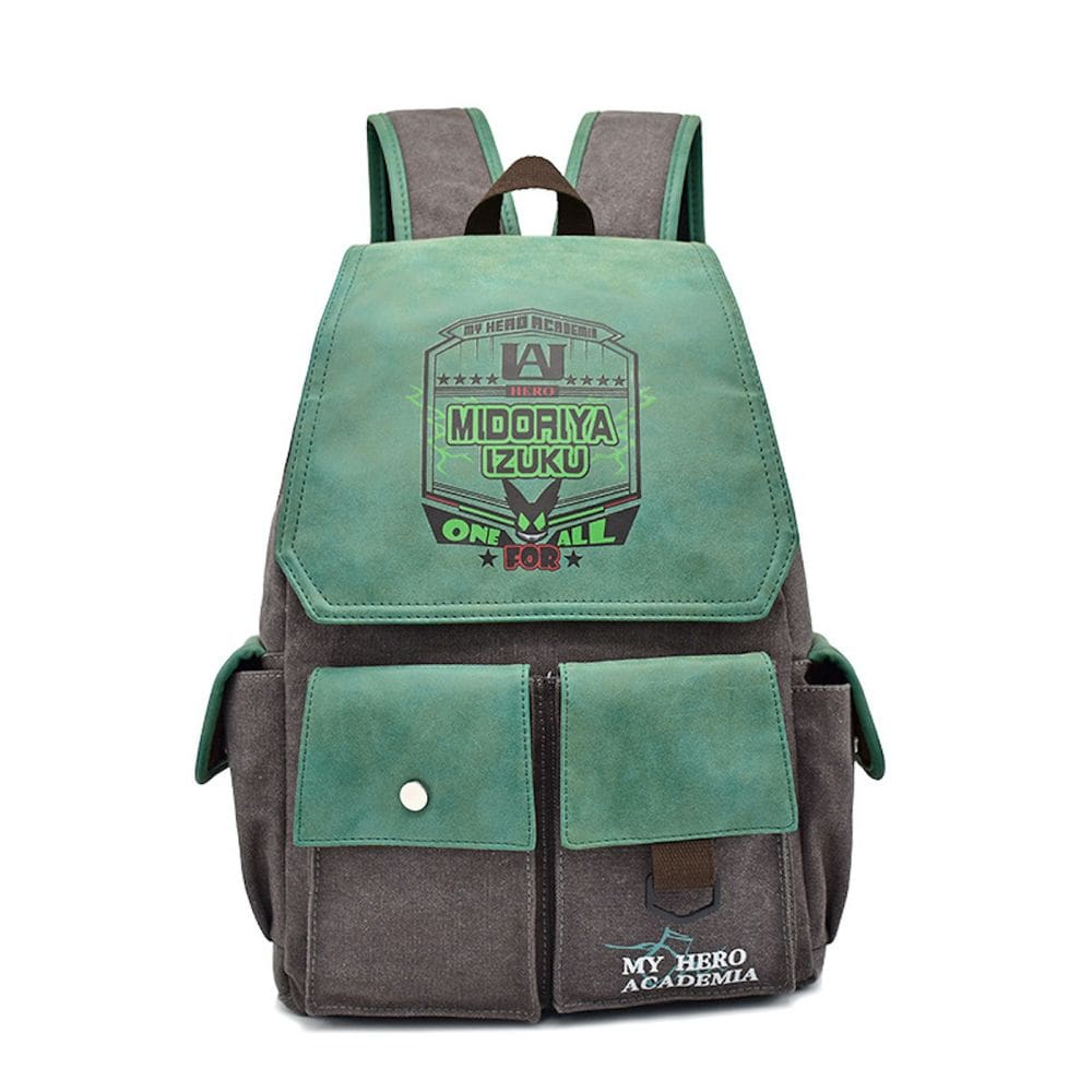 Mochila escolar Midoriya Izuku Anime para crianças