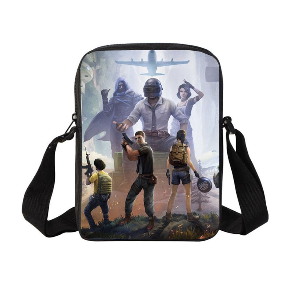 Bolsa de ombro UBGS Anime Messenger Bag Poliéster 17x5x23cm