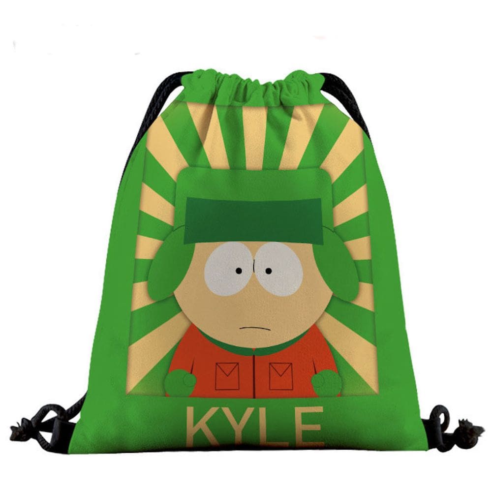 Mochila com cordão Kyle`s South Park Anime 32x39cm