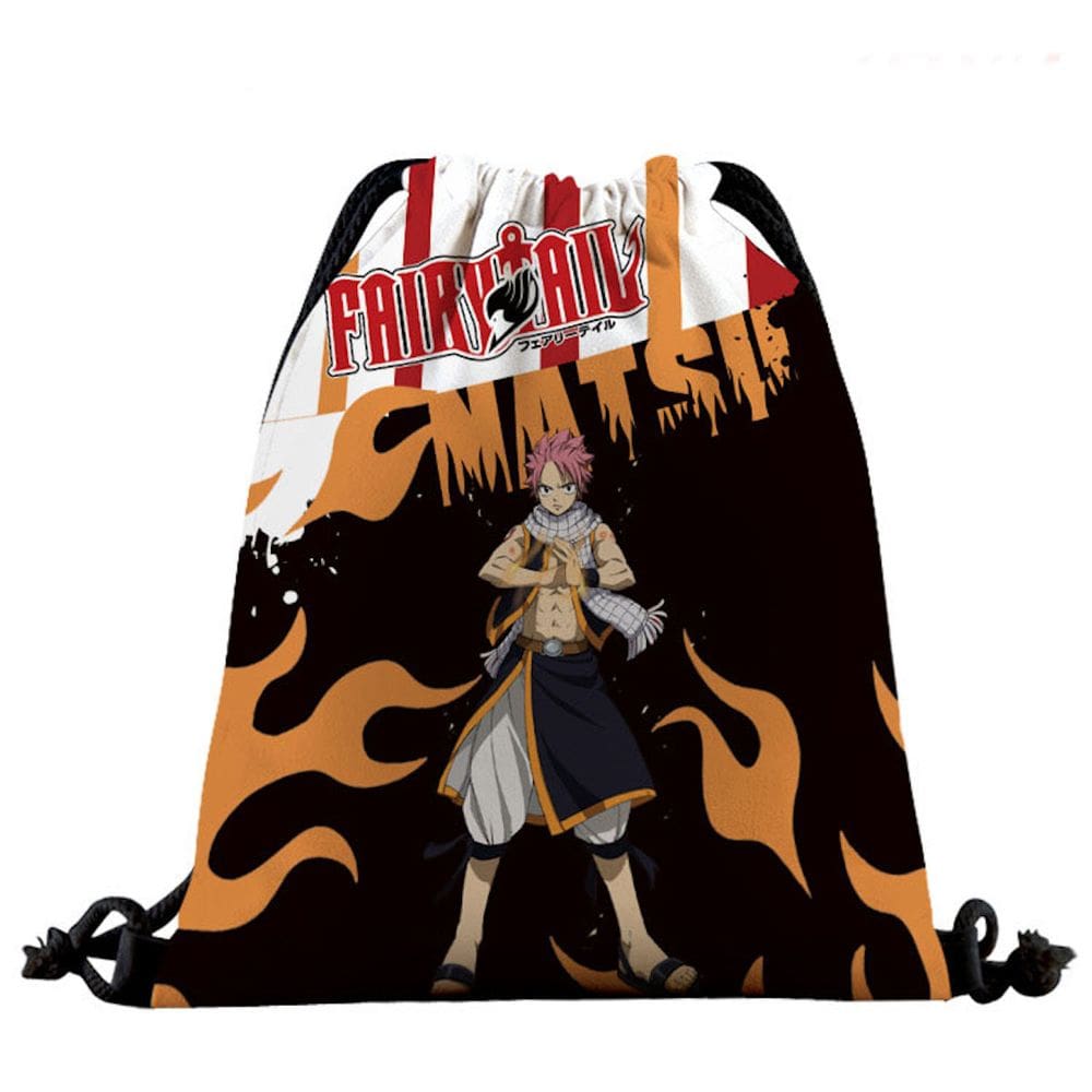 Mochila com cordão Fairy Tail Anime Sports Gym Bag 39x32cm