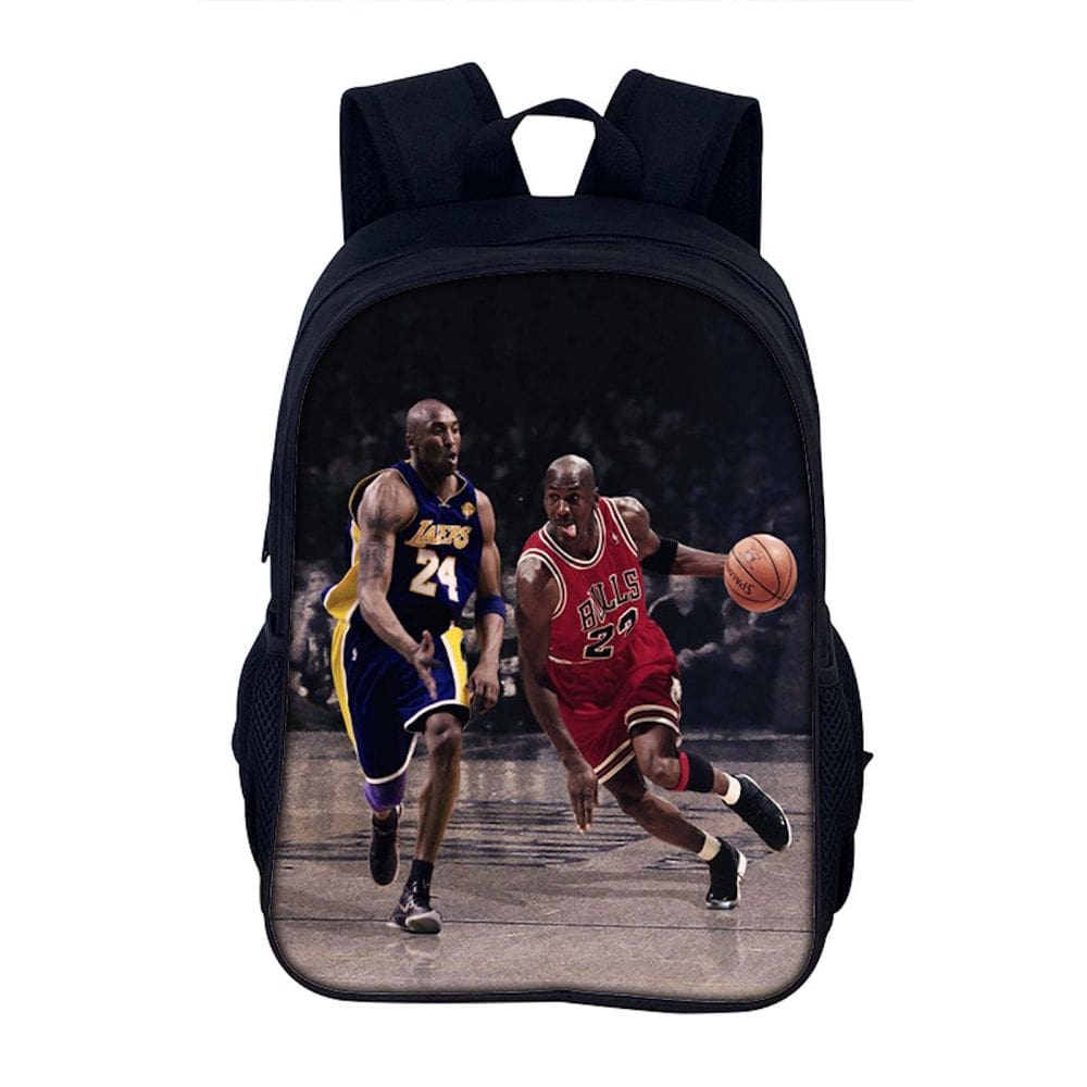 Mochila Kobes Bryants 24 Basketball Star Kids School Nylon