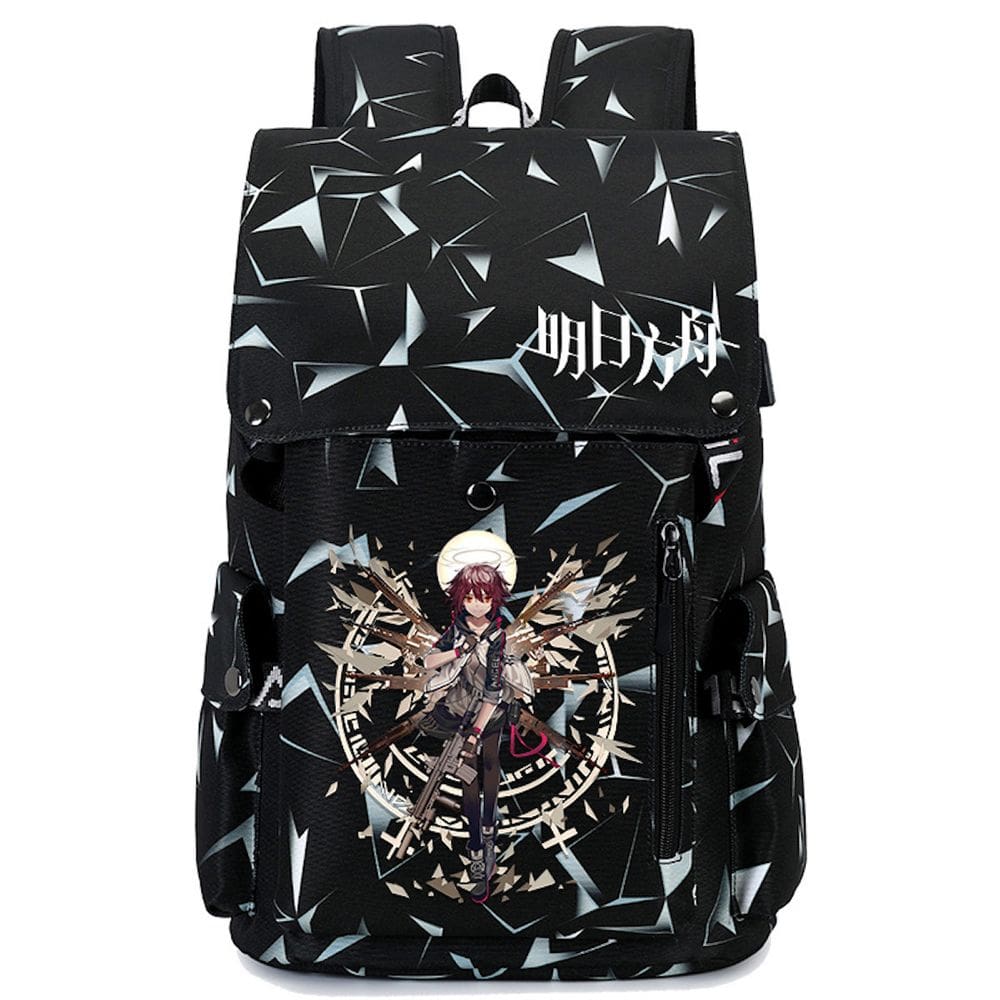 Mochila Arknights Exusiai Cartoon Kids School Oxford 43cm