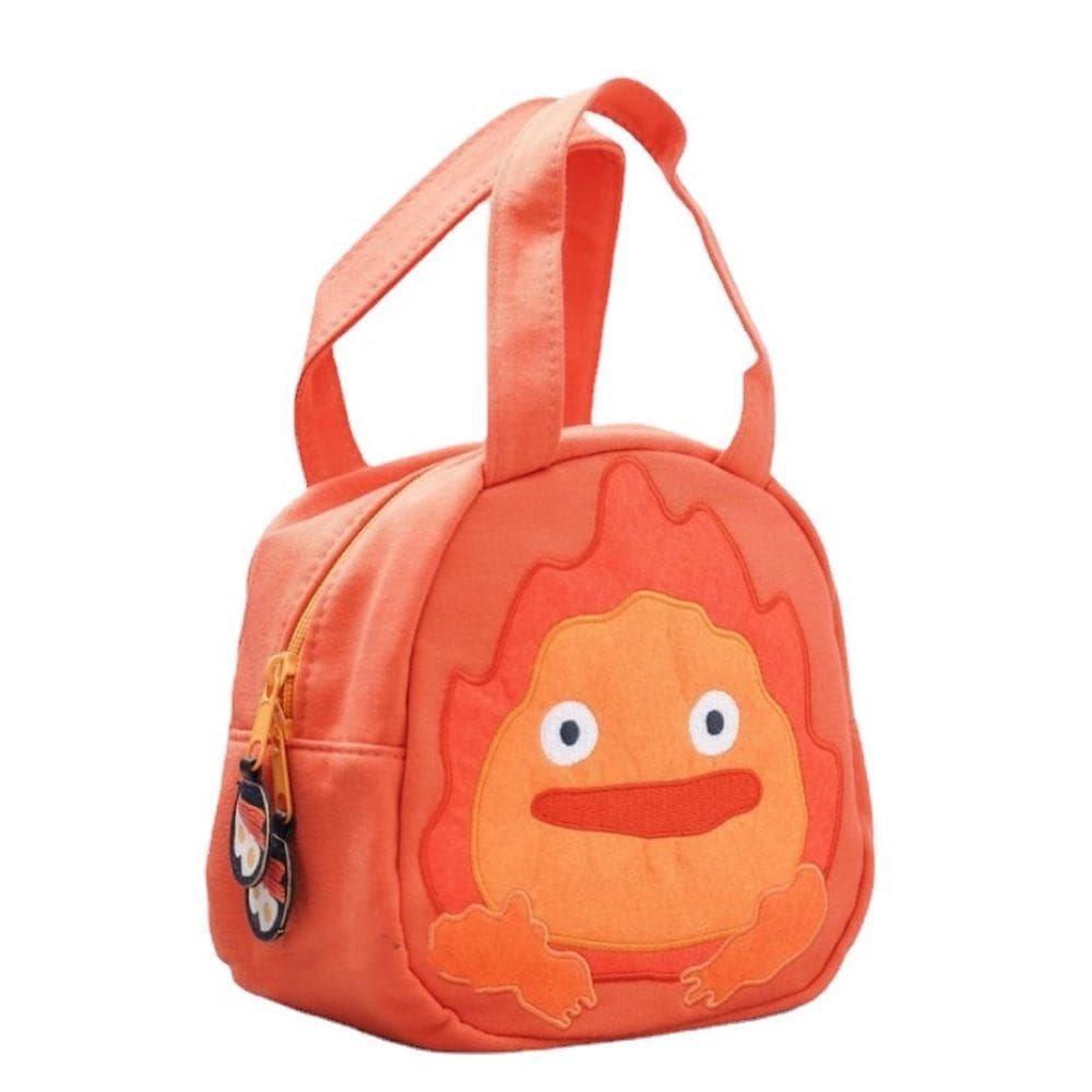 Lancheira Calcifers Anime Tote reutilizável de algodão à prova de vazamentos