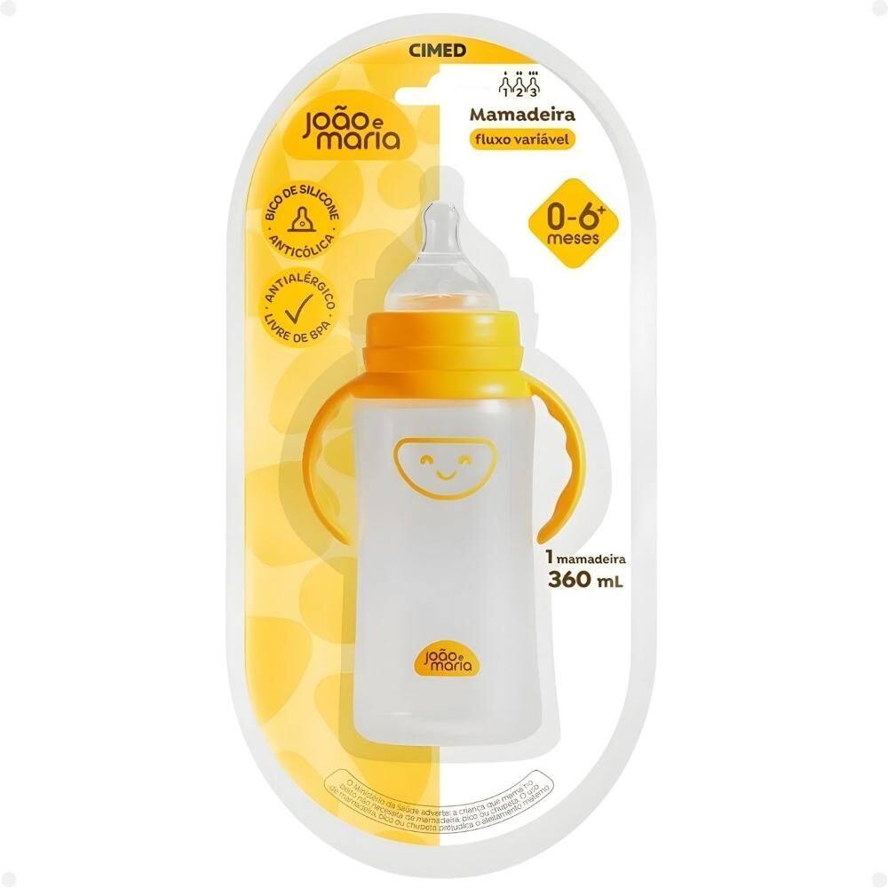 Mamadeira Fluxo Variável Cimed João e Maria 0-6+ Meses 360ml