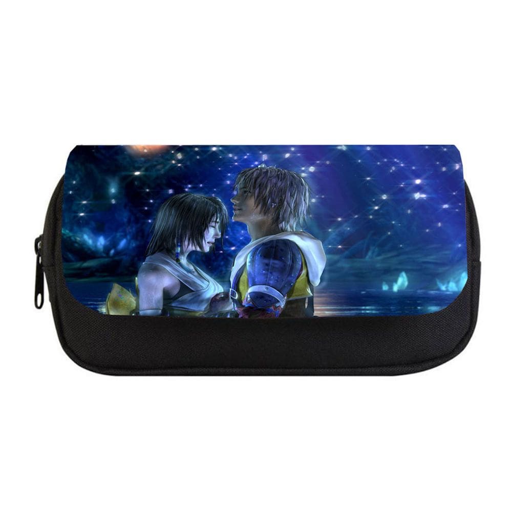 Estojo de lápis Finals Fantasy Cartoon Anime Bolsa de lápis grande