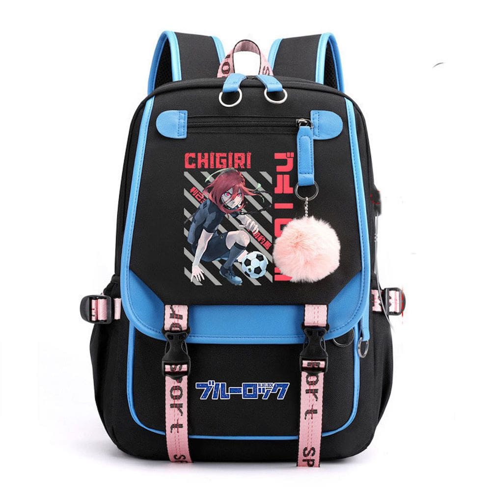 Mochila escolar de anime Blues Locks para estudantes