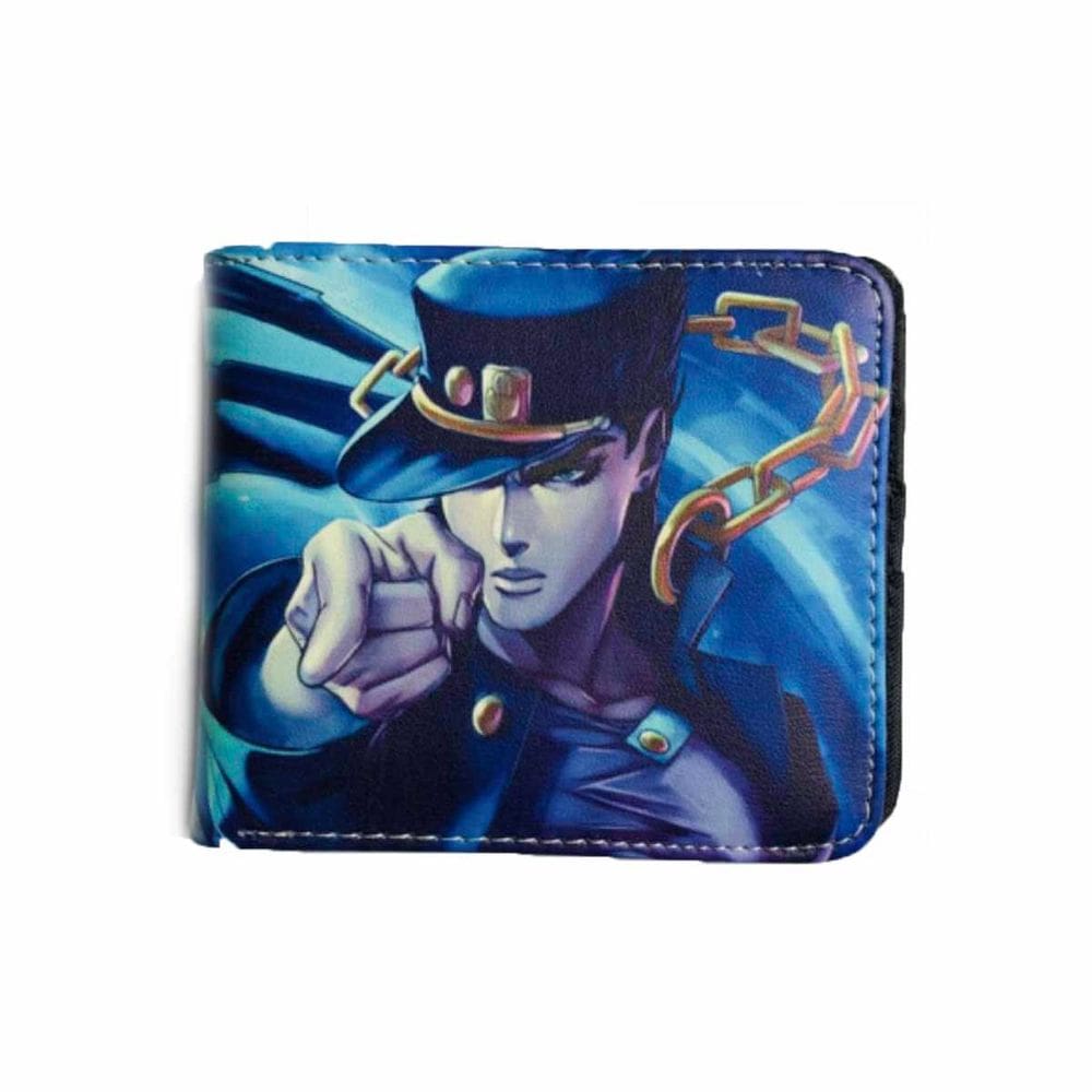 Carteira JoJo`s Bizarre Adventures Kujo Jotaro Anime PU Leather