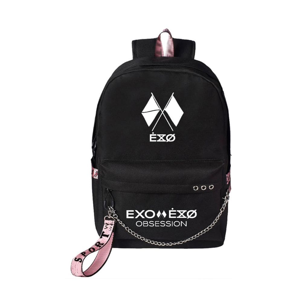 Mochila escolar EXO Cartoon Kids Canvas 32x15x45cm