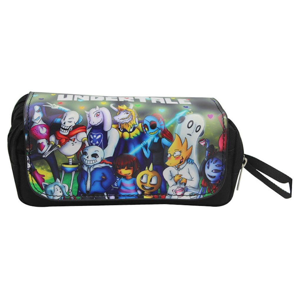 Estojo para lápis Undertale Pencil Bag Cartoon Anime de grande capacidade